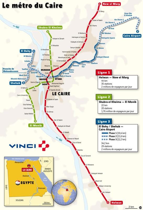 Mapa káhiry podzemí