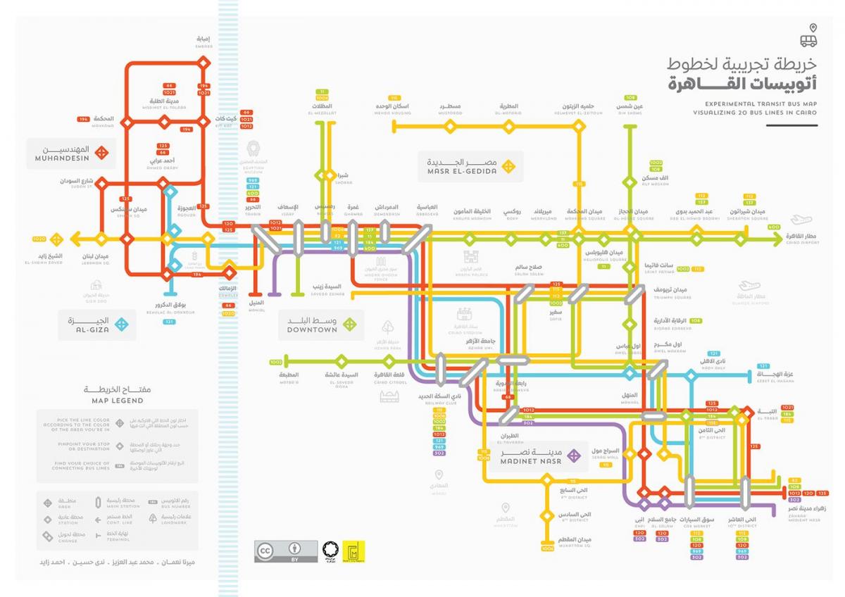Mapa káhiry autobusem