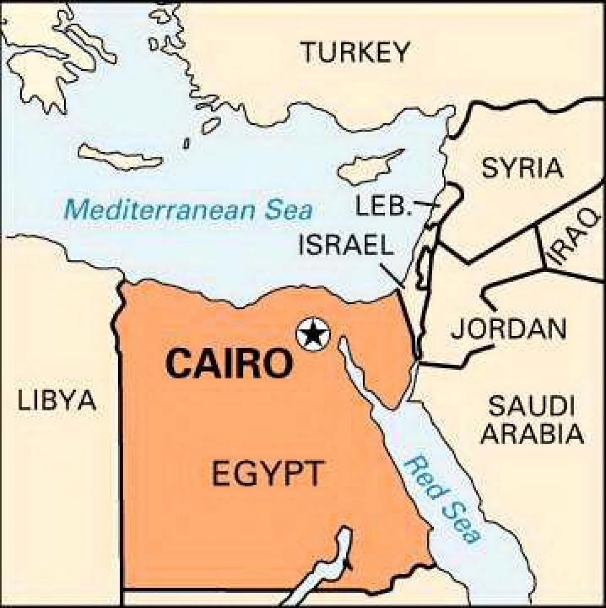 Mapa káhiry umístění