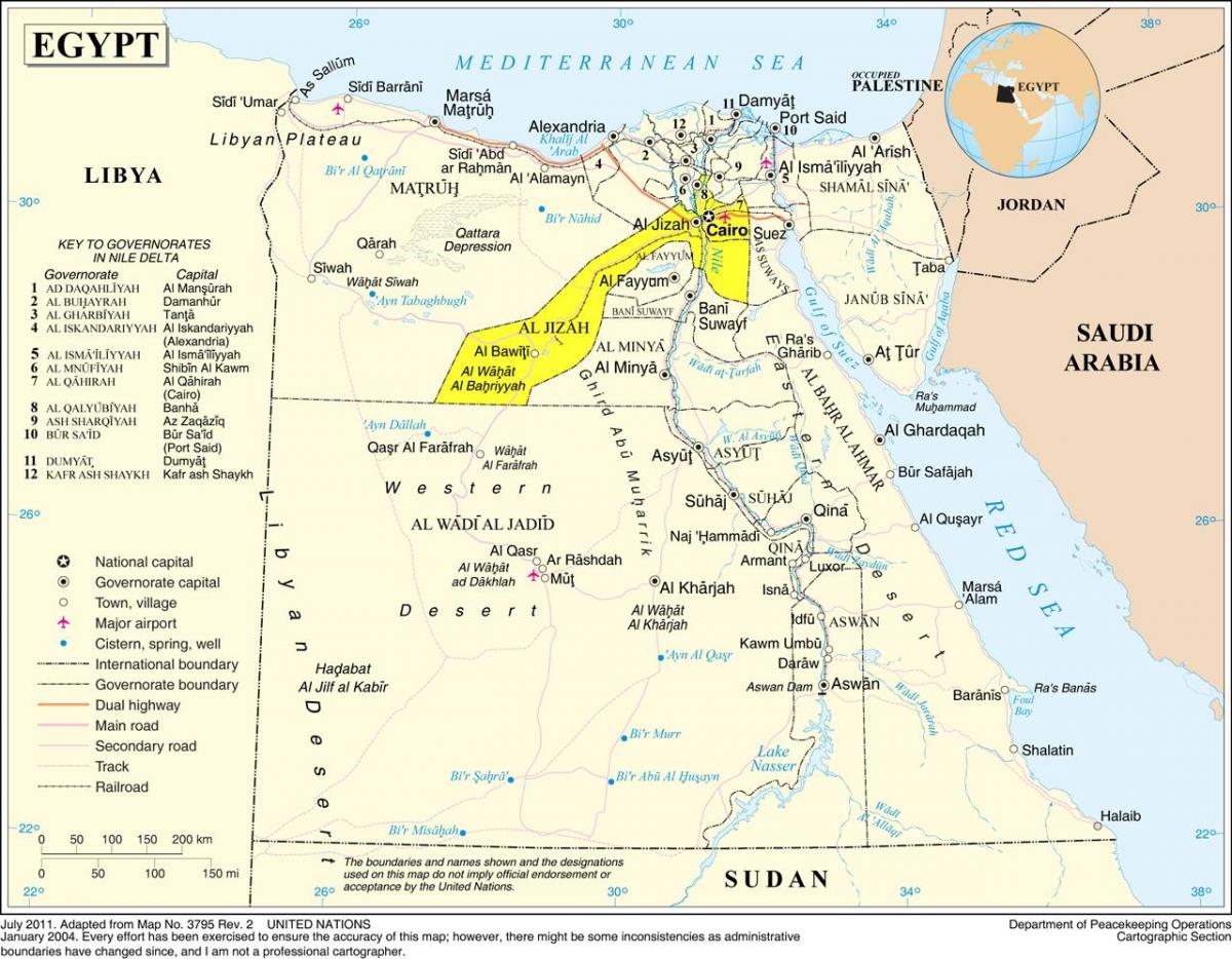 Mapa větší káhira