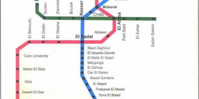 Káhira mapa metra