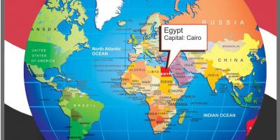 Káhira umístění na mapě světa
