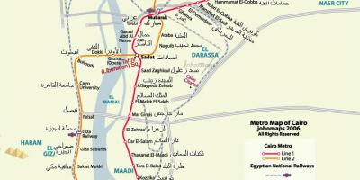 Káhira mapa metro 2016